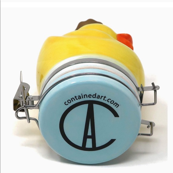 ContainedArt Duck Yellow Ceramic Airtight Container New - Picture 12 of 12